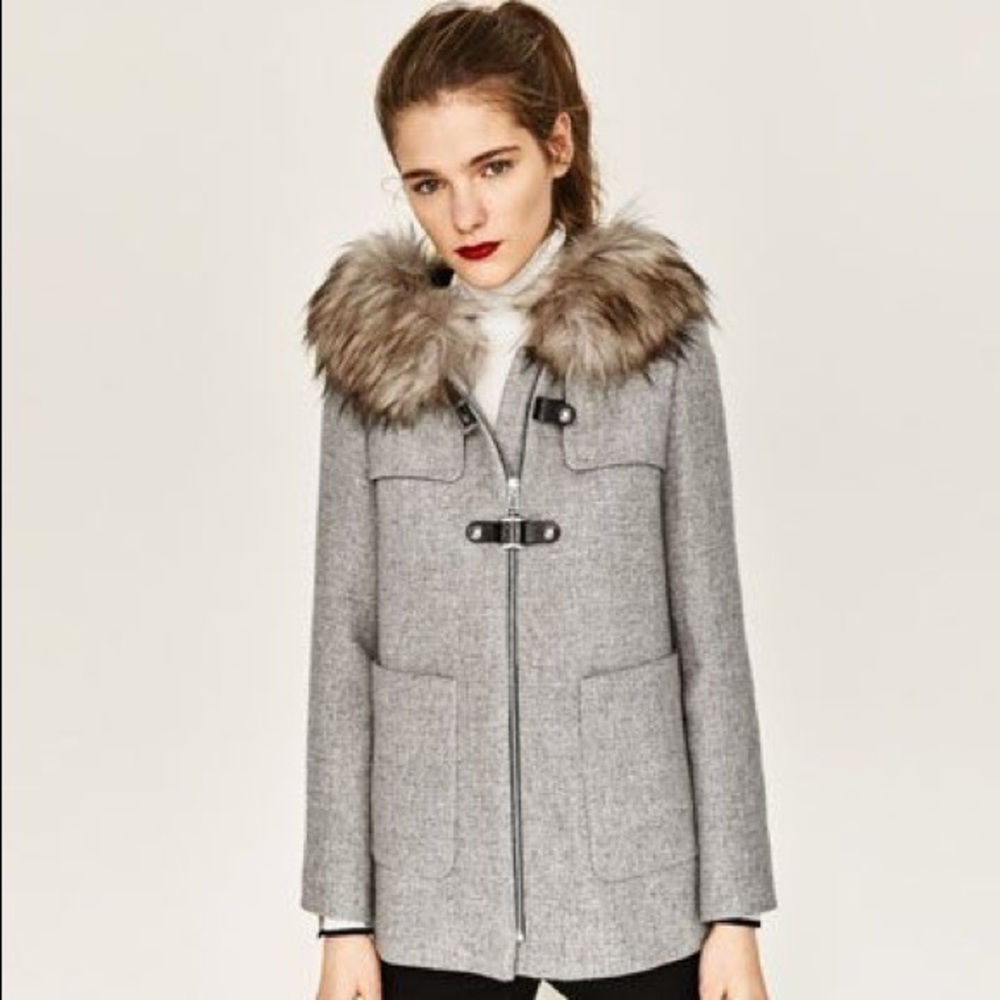 Zara gray coat 🧥 🖤